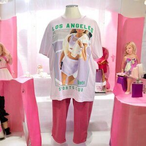 Lane Bryant LIVI Capri Joggers & Barbie Sports Club T-Shirt Set Plus Size 2X